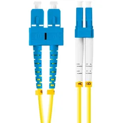 Lanberg FO-SULU-SD11-0020-YE InfiniBand/Glasfaserkabel 2 m SC LC Gelb