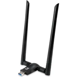 LevelOne WUA-1810E Netzwerkadapter (USB), Netzwerkadapter, Schwarz