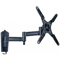 Techly Befestigungskit (Wandplatte, 3 Gelenke, Halterung für Display) - für Flachbildsc (Wand, 25 kg, 13" - 37"), TV Wandhalterung, Schwarz