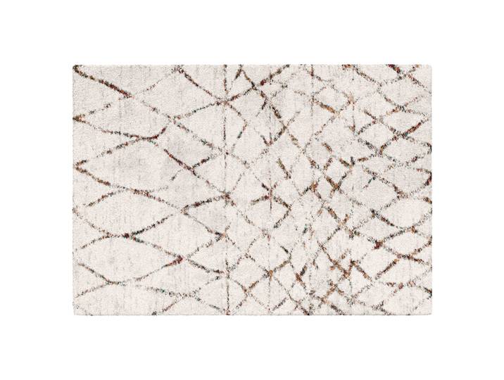 Oviala - Tapis motif berbère à poils longs shaggy rectangulaire