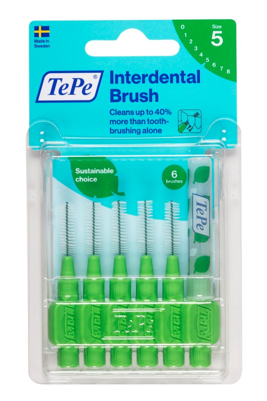 Tepe Interdentalbürste 0,8mm grün 6 St Zahnbürste