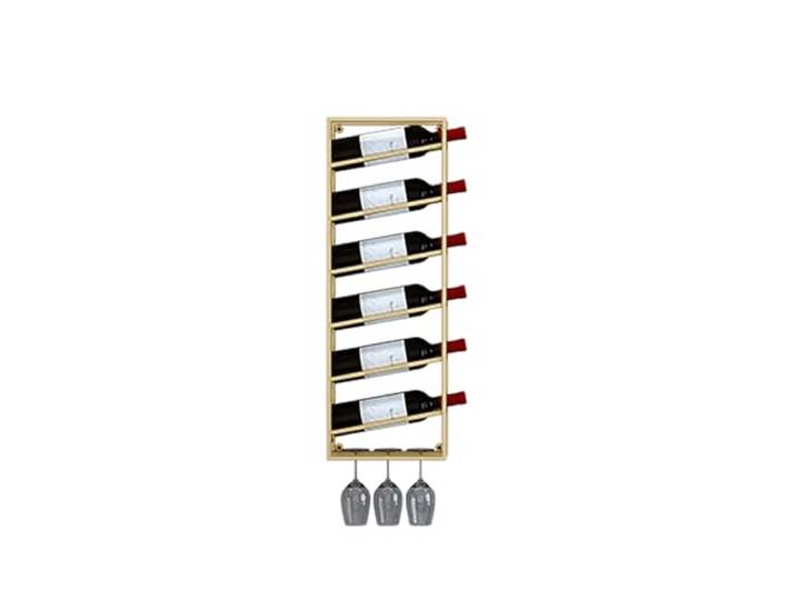 Weinregal, Stark und stabil, platzsparend, for Restaurants, Wohnzimmer, Bars(Gold,Medium)