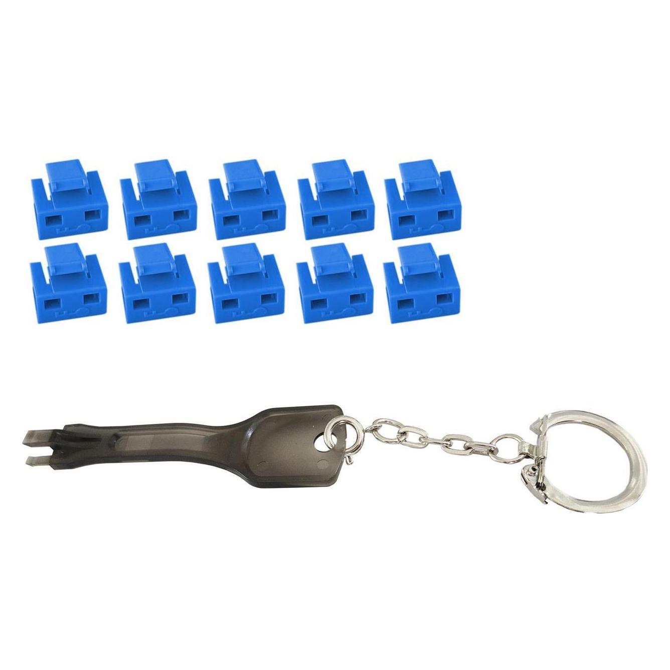 MicroConnect RJ45 Port blockers with key (MC-RJ45PORTBLOCK-B)
