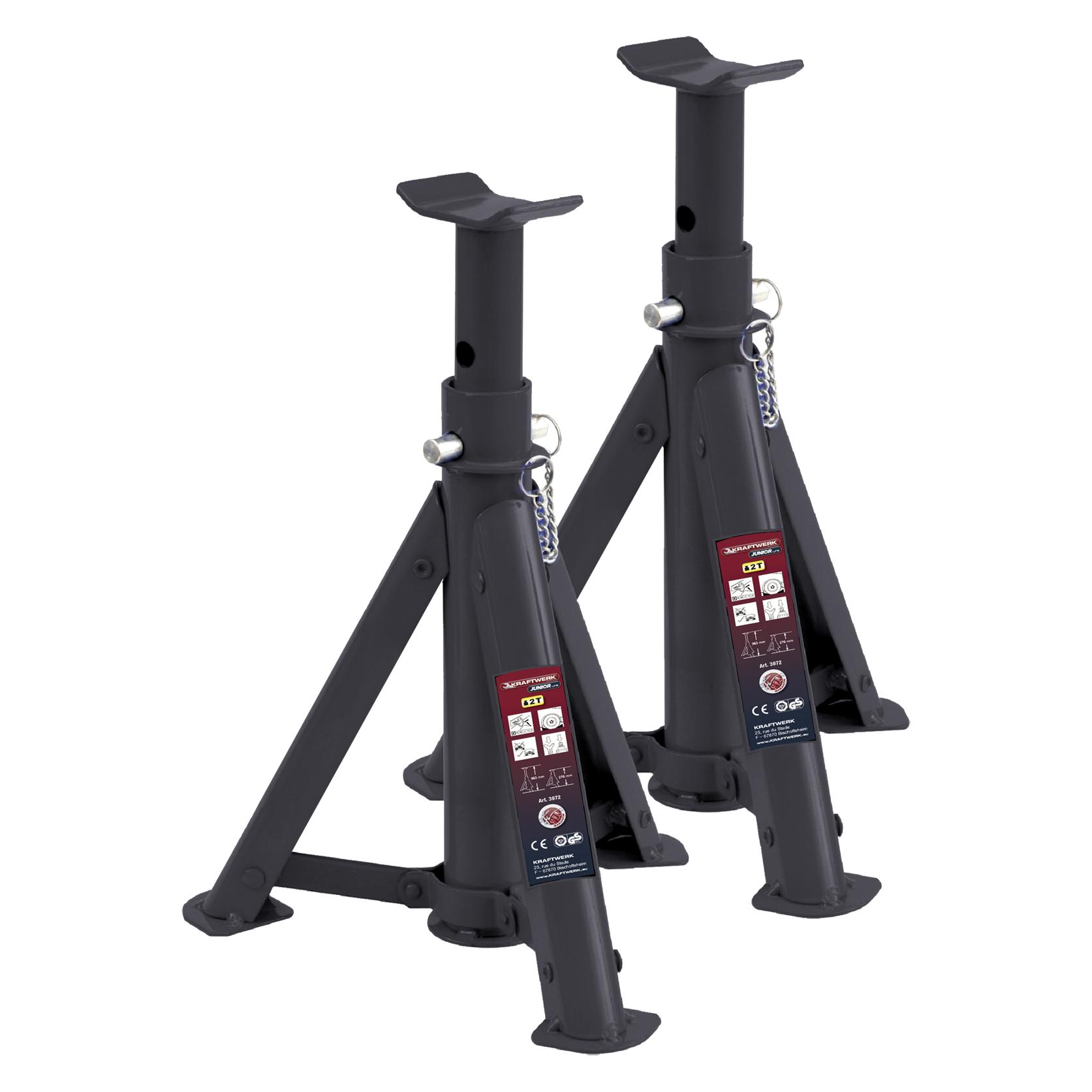 Kraftwerk Paar faltbare Unterstellböcke (2000 kg) (3972)