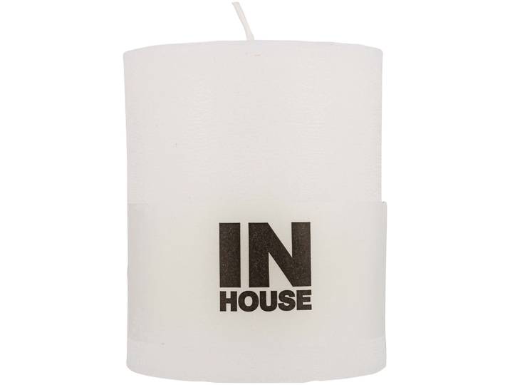 Inhouse Zylinderkerze Rustic 100x120 Offwhite