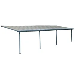 Palram - Canopia Aluminium Terrassenüberdachung Feria | Anthrazit | 295x915x305 cm - Anthrazit