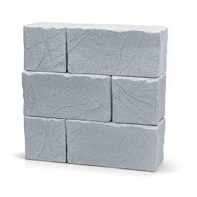 Regenwassertank ARVES "Stone Block", grau (kaltes grau), B:114cm H:116cm T:38cm, Polyethylen, Regentonnen