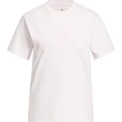 ADIDAS Damen Shirt SATIN-FILLED LOGO GRAFIK, Größe L in Pink Pink