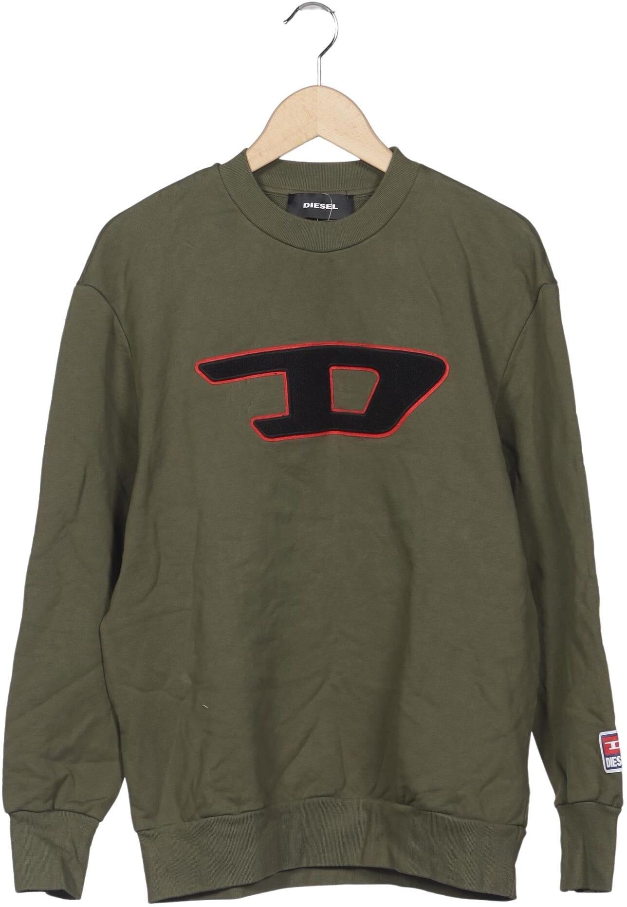 Diesel Herren Sweater, Grün, Gr. S, Baumwolle - Second Hand