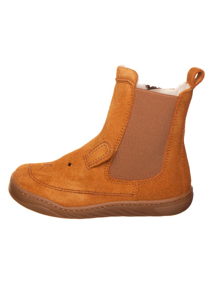 kmins Leder-Barfuß-Boots in Cognac - 33