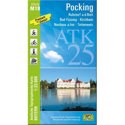 ATK25-M19 Pocking (Amtliche Topographische Karte 1:25000), Sonstige von , Landesamt für Digitalisierung, Breitband und Vermessung, Bayern,