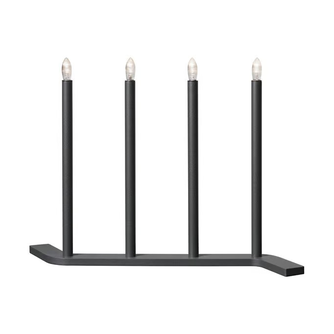 SMD Design Advent Adventskandelaar Grijs met 4 lampjes