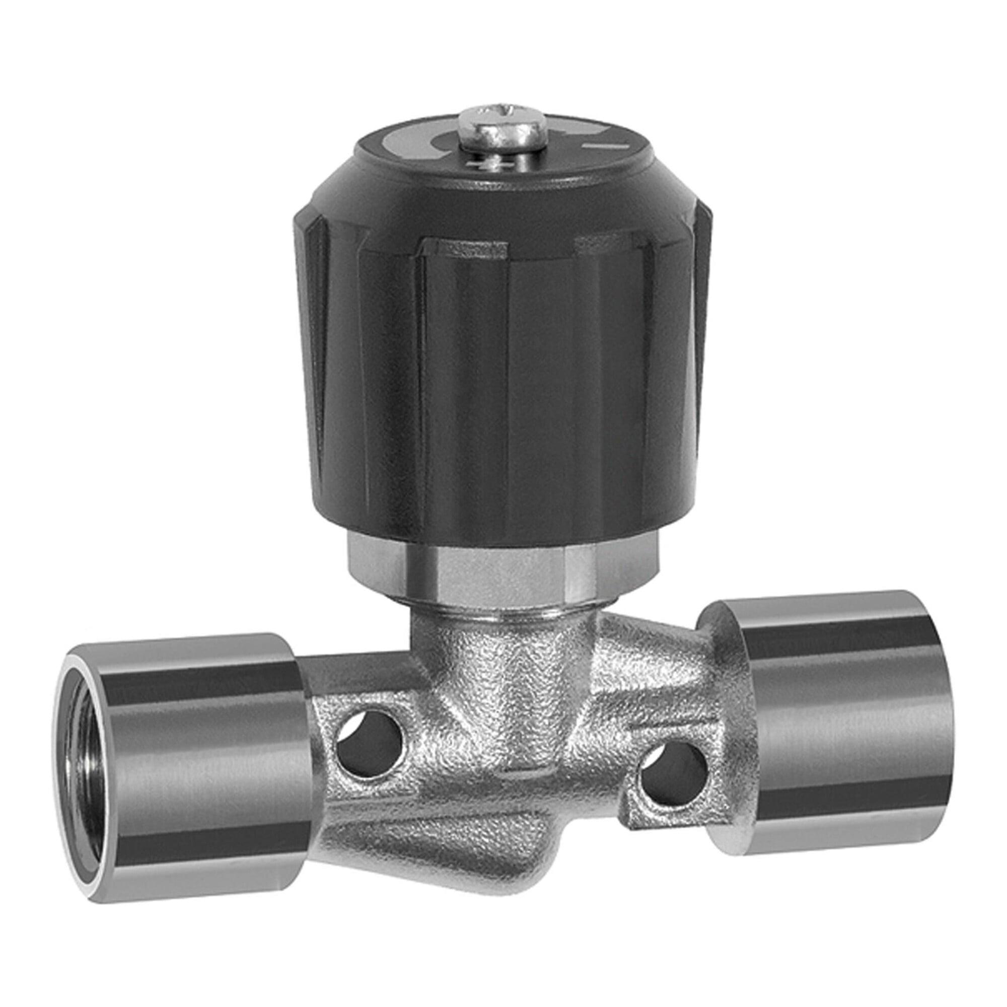 Riegler Nadelventil, Messing vernickelt, IG/IG, Rp 1/8, DN 4 (210.79-N)