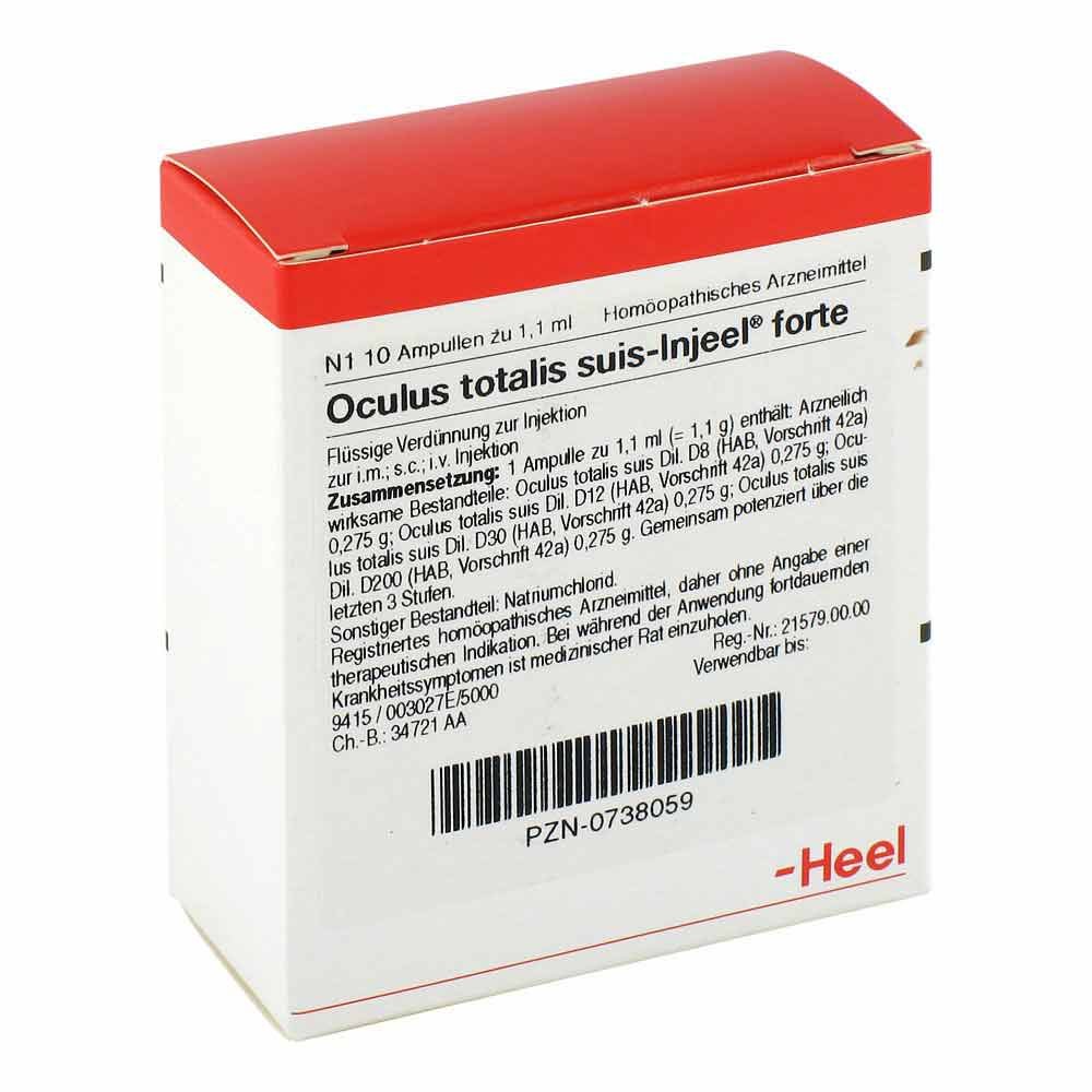Biologische Heilmittel Heel GmbH Oculus totalis suis Injeel forte Ampullen 00738059