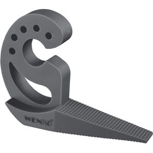 Wenko Türstopper MultiStop 50511100 aus Kunststoff, für den Boden, rutschfest, anthrazit, 3 x 8 x 12cm