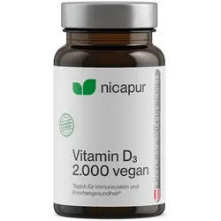 Nicapur Vitamin D3 2000 vegan Kapseln 60 St