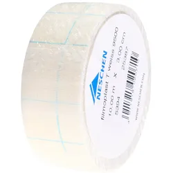 filmoplast® T, Textilgewebe-Band selbstklebend, zum Kaschieren, Verstärken und Reparieren, farbig, hohe Klebkraft, Rolle mit 10 m 3 cm | weiß