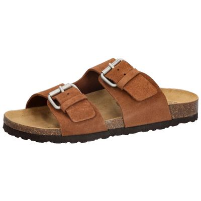 Pantolette LICO "Pantolette Bioline Juana", Damen, Gr. 37, braun, Leder, Schuhe Pantolette