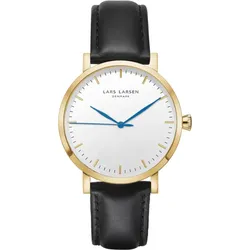 LARS LARSEN - NIKOLAJ - gold mit - lederband