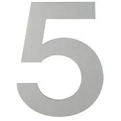 Magni, Hausnummer + Türschild, Hausnummer Ziffer 5 Edelstahl