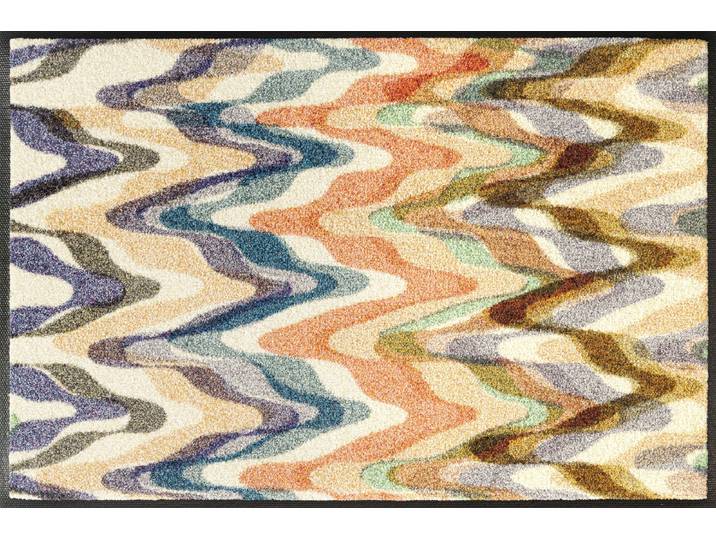 Fussmatte und Läufer Easy Current , bunt, B:50cm H:7mm L:75cm, Obermaterial: 100% Polyamid, WASH+DRY BY KLEEN-TEX, Teppiche, Fussmatte