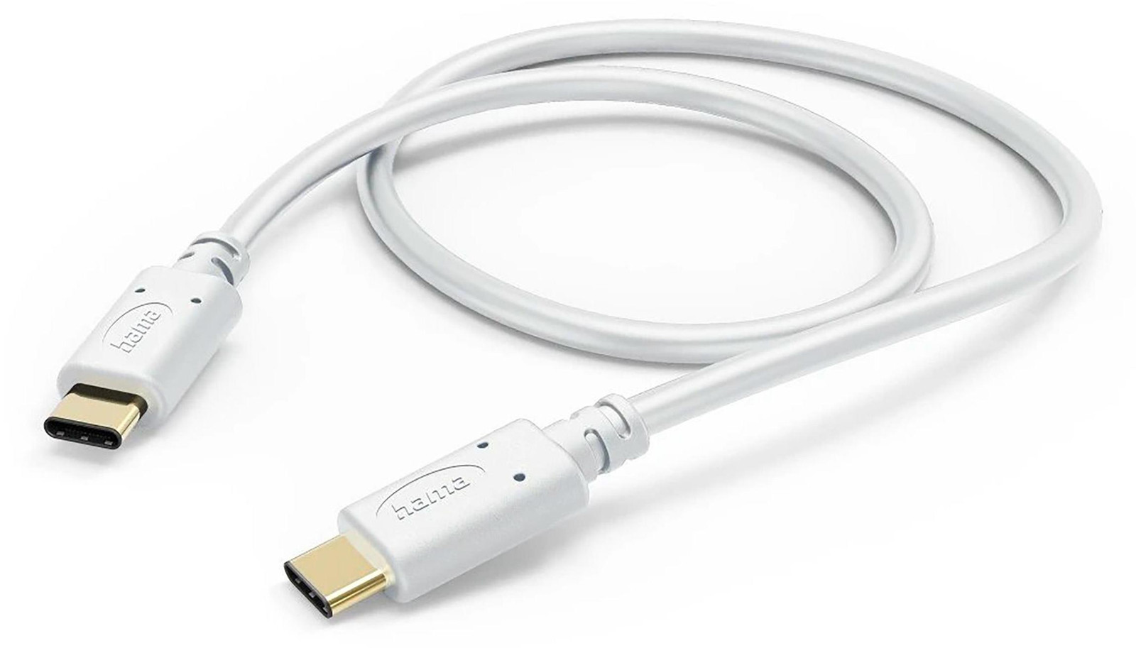 Hama USB-C naar USB-C kabel, 1,5 meter, wit