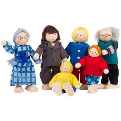 goki Biegepuppen City Familie für Puppenhaus