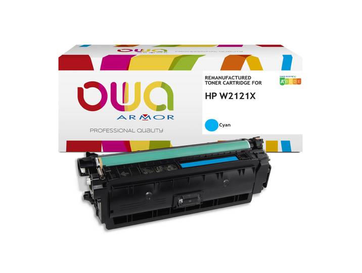 OWA Toner compatible HP 212X - W2121X - K18948OW - Haute capacité 10 000 pages - Cyan (Bleu)