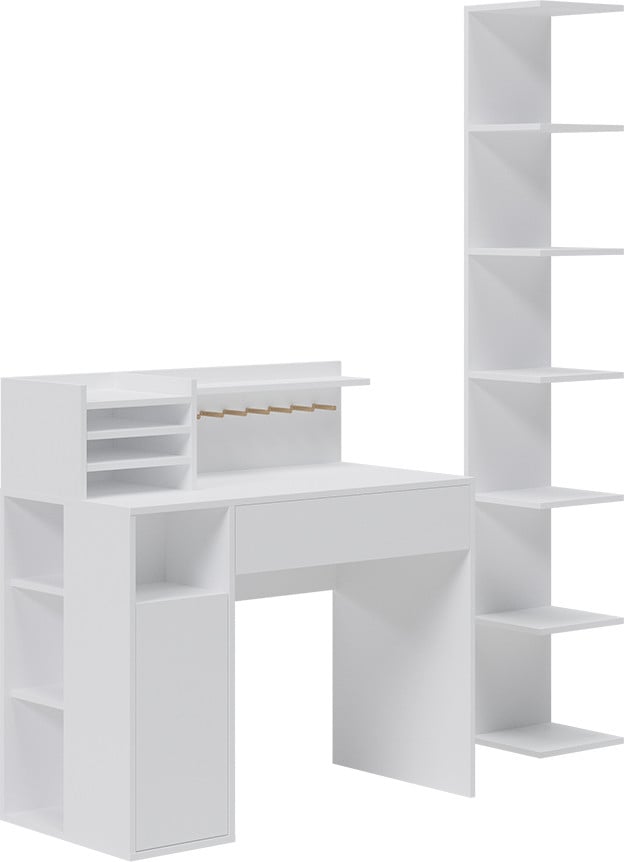 VICCO Bureau Vicco Wit met boekenplank, Model 41631