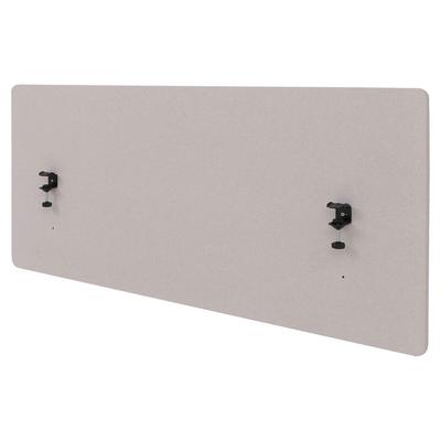 Mendler Akustik-Tischtrennwand HWC-G75, Büro-Sichtschutz Schreibtisch Pinnwand, doppelwandig Stoff/Textil ~ 60x140cm beige