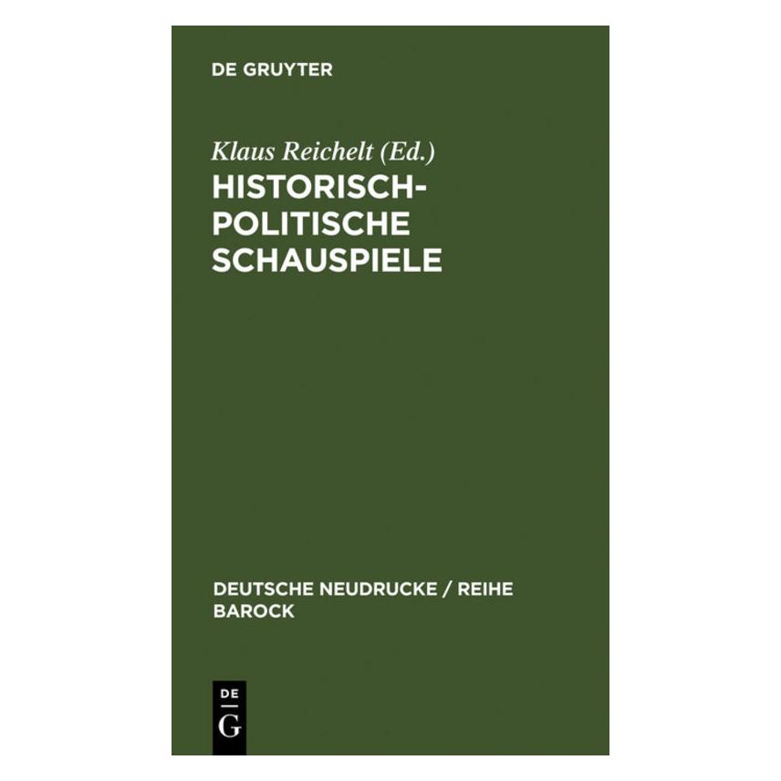 De Gruyter Historisch-politische Schauspiele (67827581)