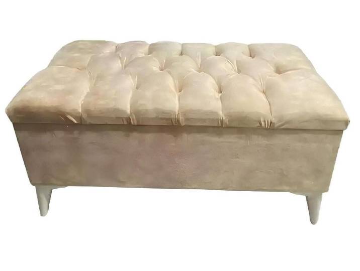 Xlmoebel Hocker Polsterhocker mit elegantem Textilbezug und vielseitiger Funktion (1 St., Hocker), Hergestellt in Europa