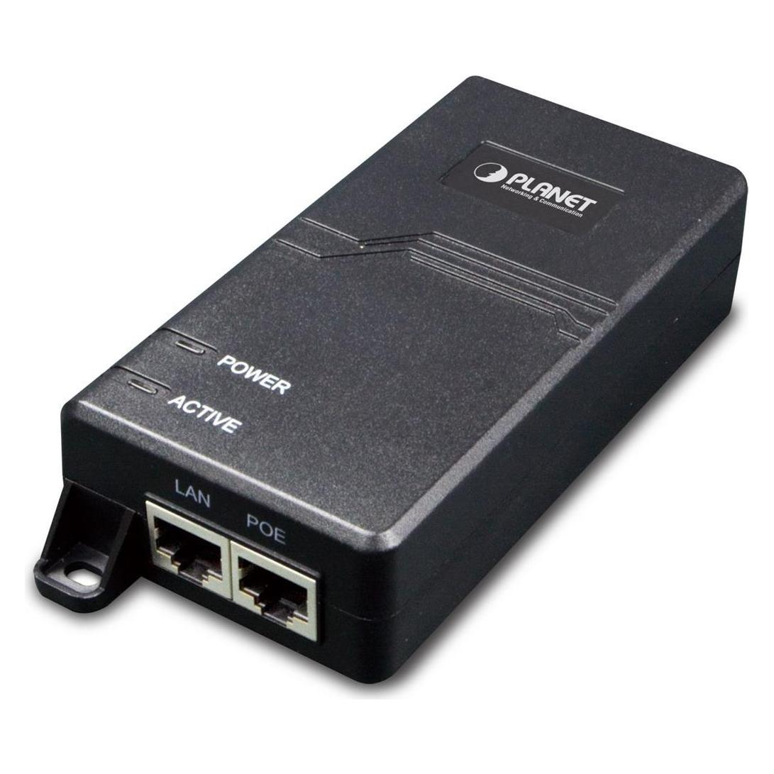 Planet Single-Port 10/100/1000Mbps Ultra PoE Injector 60 (802.3bt (PoE++), 60 W) (POE-173)