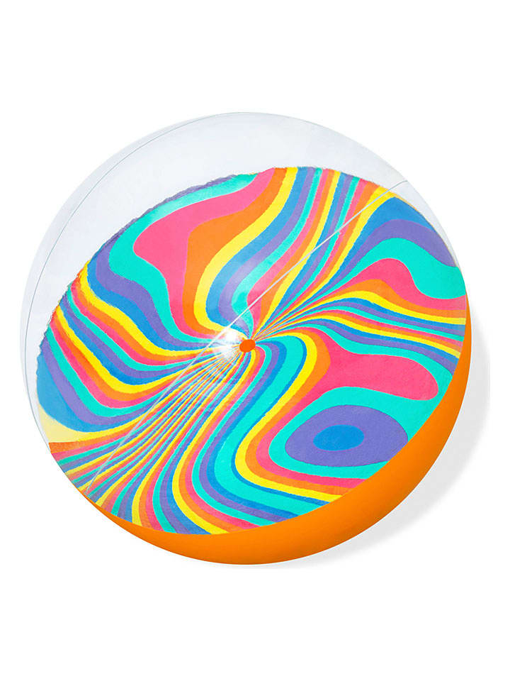 Bestway Wasserball "Tie-Dye" in Orange/ Bunt - Ø 46 cm - onesize