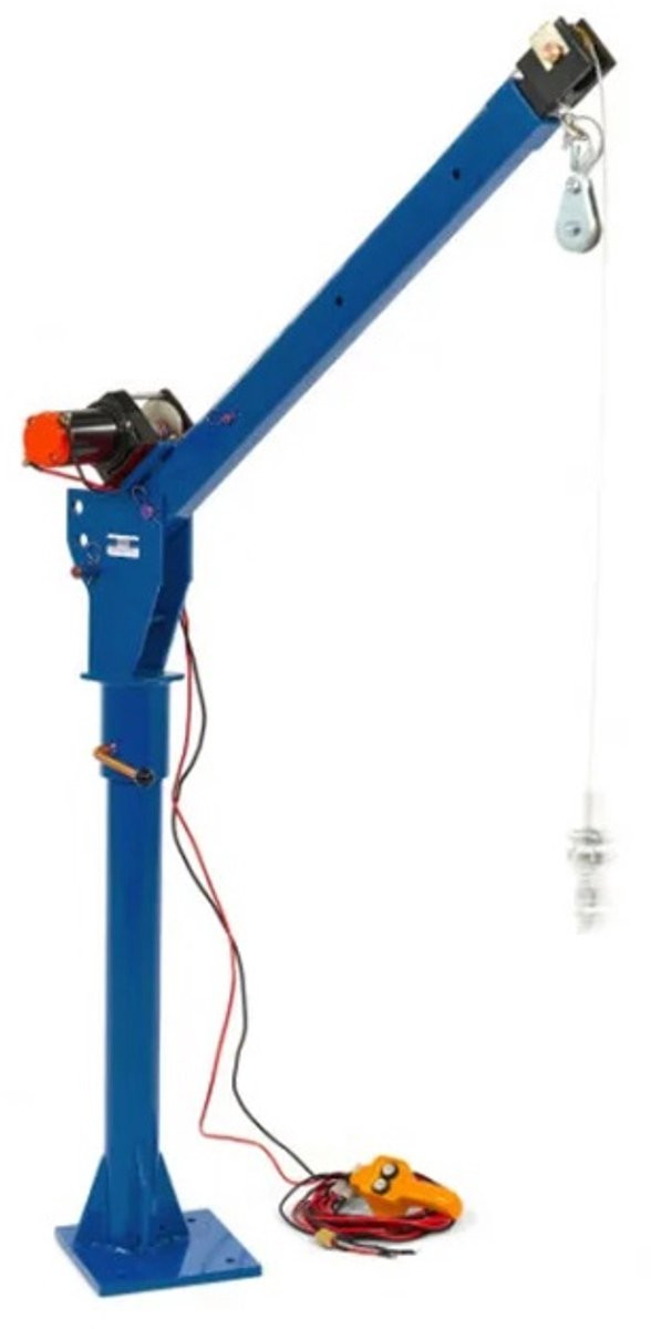 HBM Elektrische Aanhangwagenkraan 12 Volt, 500 kg, Blauw