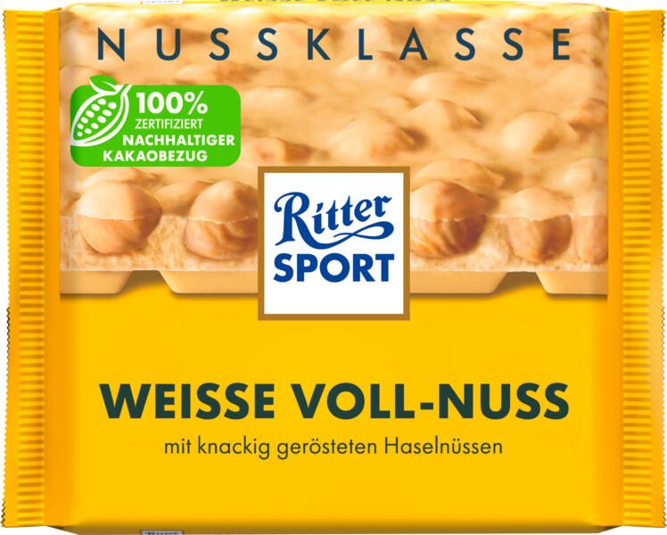 Ritter SPORT Weisse Voll-Nuss Schokolade 100,0 g 5215855007