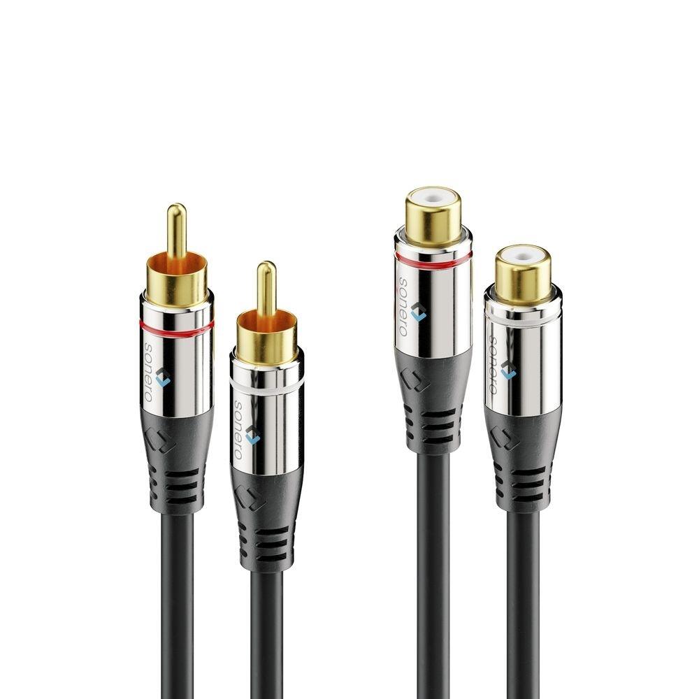 Sonero 2x Cinch Stereo Verlängerung 1,0m S-AC710-010