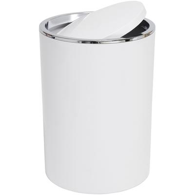 Kosmetikeimer BISCHOF "Spola", weiß, H:30cm Ø:18,5cm, Kunststoff, Mülleimer, Kosmetikeimer, Fassungsvermögen 5,5l