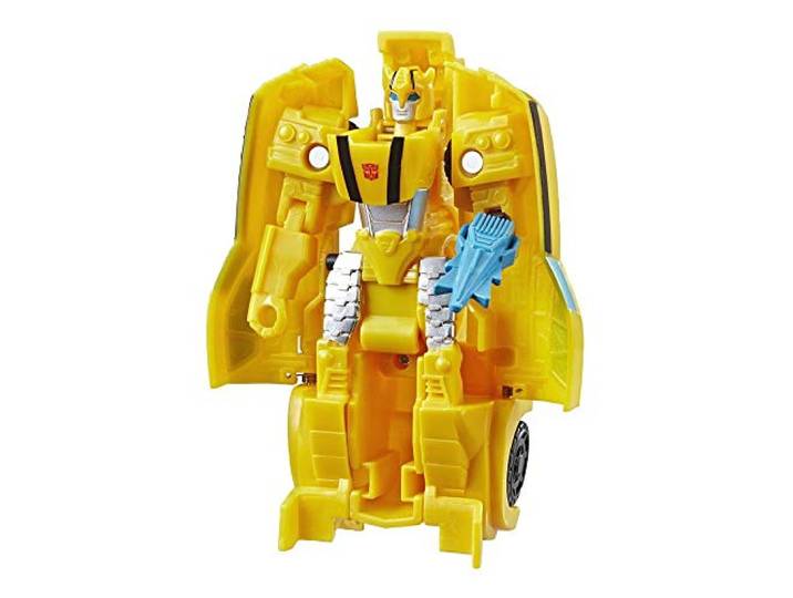 Transformers Bumblebee Cyberverse Adventures Action Attackers 1-Step Bumblebee-figuur, Sting Shot Action Attack, 10,5 cm