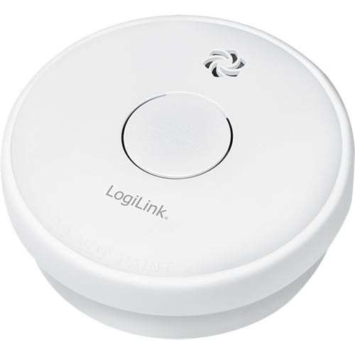 Logilink Rauchmelder austauschbare 9V Batterie weiß