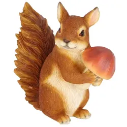 Esschert Design, Aussendekoration, Eichhörnchen mit Steinpilz