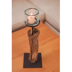 Holz Windlicht Laura Windlicht 45 cm-ohne Kerzen
