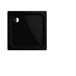 Kaldewei Duschplan mit Wannenträger, Serie Duschplan mit Wannenträger, Modell 422-2, 1200x1200 mm, schwarz, Perl-Effekt, Antislip
