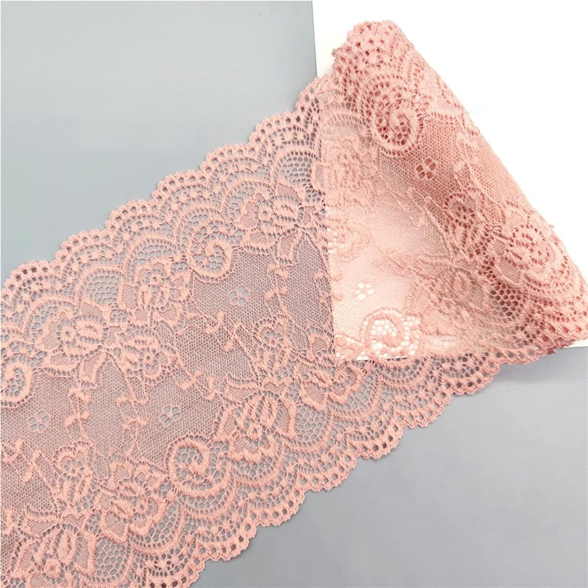 Roze kant lint voor handwerk en decoratie