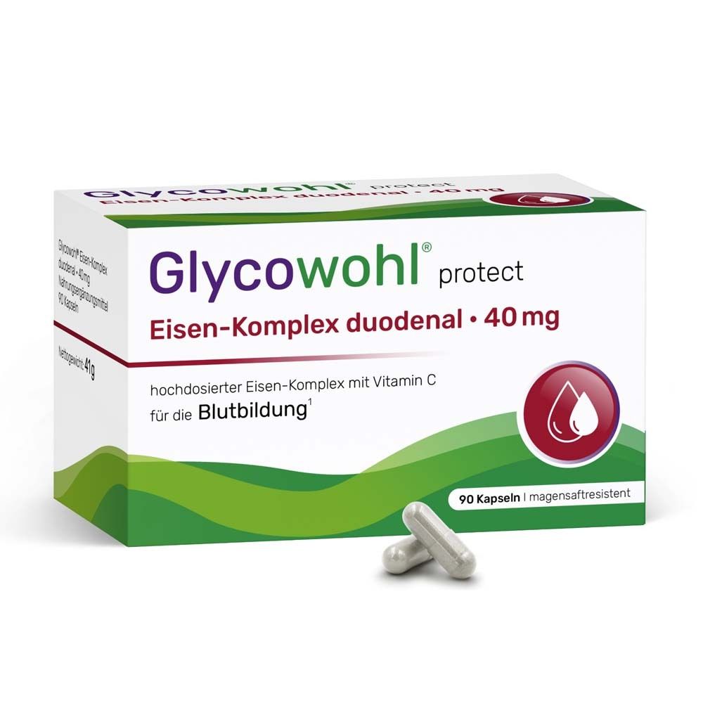 Glycowohl Eisen-Komplex duodenal 40 mg+Vit.C Kaps. 90 St Kapseln