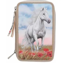 Miss Melody 3-Fach Federtasche POPPY SAND inkl. Stifte