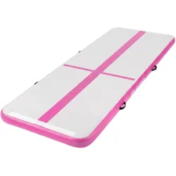 GYMNASTIKMATTE aufblasbar Airtrack 300x100x10 cm Rosa