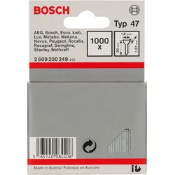Bosch Tackernagel Typ 47, 1,8 x 1,27, 1000er-Pack - 2609200249