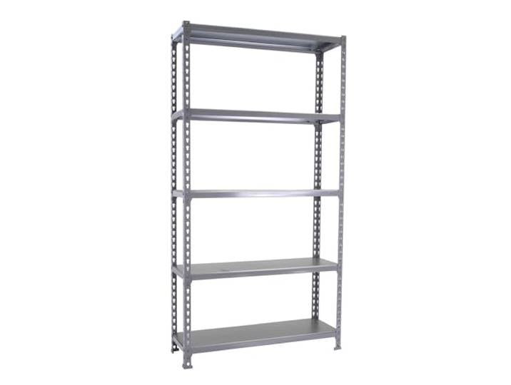 Simon Rack Metallregal 2000x1200x500 mm - Simonclick 5 Höhen, Metallablage, Biegepunkt 200 kg, Korrosionsschutzlackierung, Klicksystem-Montage, Grau
