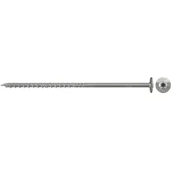 Tellerkopfschraube FISCHER Power-Fast 6,0x100 TX, Teilgewinde Edelstahl A2 VPE 100